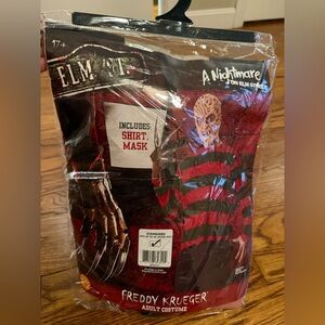 Freddy Krueger Adult Costume with Shirt and Mask